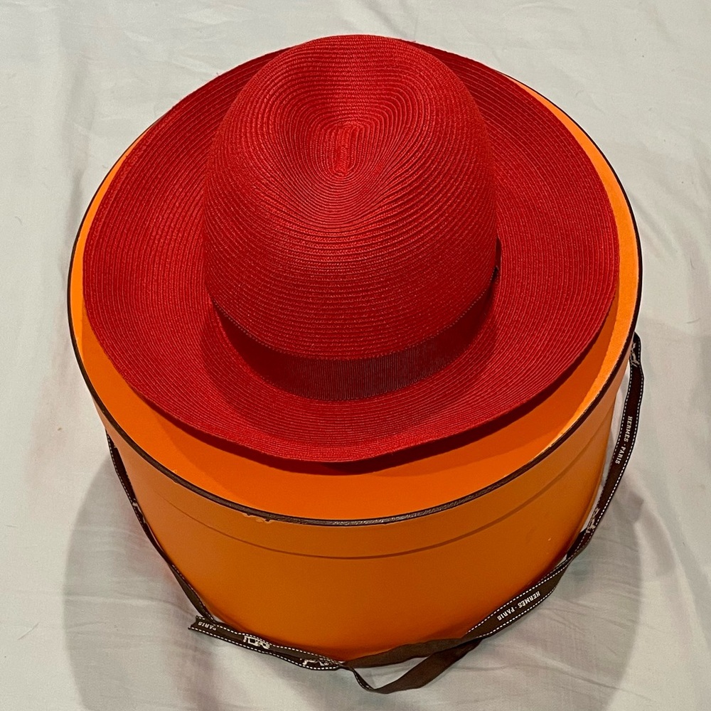 Vintage Hermes Summer Paper Hat
